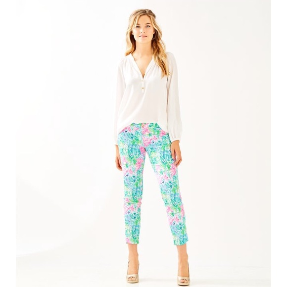 NWT Lilly Pulitzer Bohemian Queen Kelly Pants - Picture 2 of 6